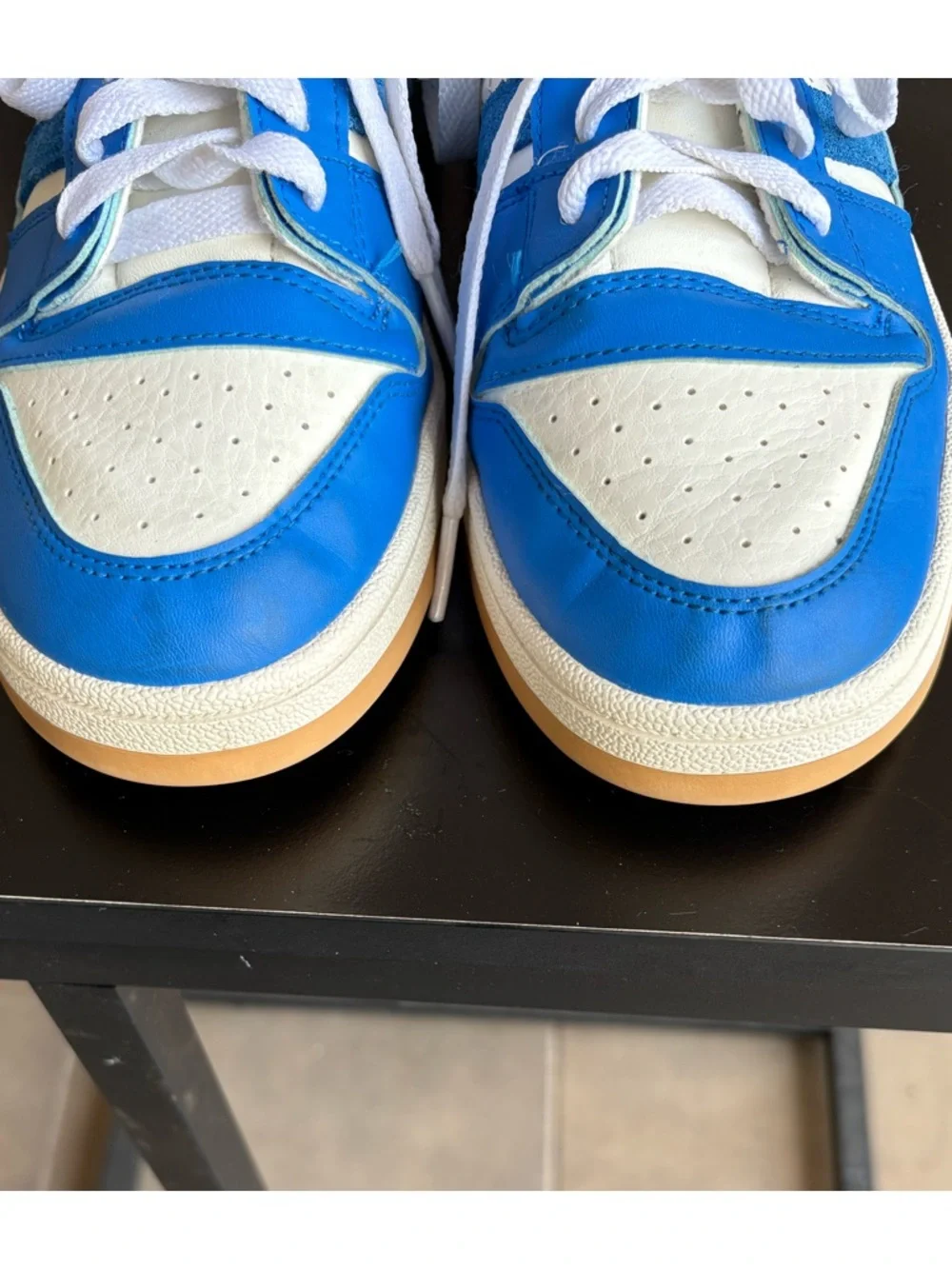 adidas Break Start Blue White Trainers Mens Size 8.5 NWOB
